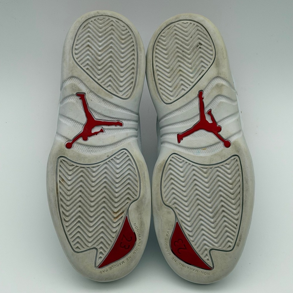 Jordan 12 Retro FIBA White University Red 151186-107 Size 2.5Y - Picture 9 of 14